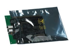 Anti-Static Materials - Anti-static bag with circuit board partially inside